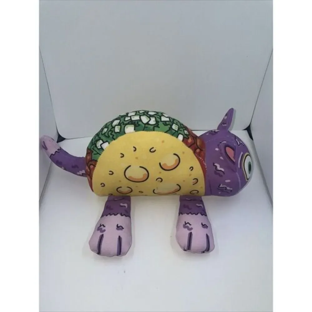Fat Cat‎ Dawg Series Taco Cato Plush Squeaker Dog Toy